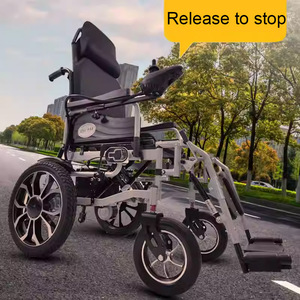Sedia a Rotelle Elettrica Pieghevole Leggera in Lega di Alluminio Batteria al Litio Motore 350W*2 Certificata CE per Anziani e Disabili Intelligente - Product Image 5