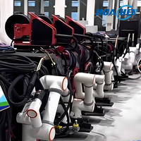 Robot de patrouille collaboratif intelligent à 6 axes, avec moteur à boîte de vitesses contrôlée par PLC, en acier inoxydable, machine automatique