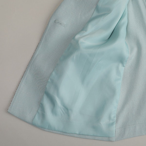 Women's 3/4 Sleeve Suit Jacket Solid Color Polyester Anti-Wrinkle Blazer Spring 2025 Fashionable Lightweight Petite Style - Product Image 4