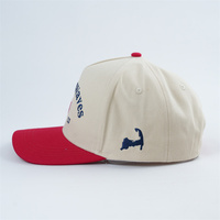 Verschillende Toon Kleine Curve Rand 5 Paneel Gestructureerde Honkbalhoeden, Hoge Kroon Borduurwerk Logo Baseball Caps