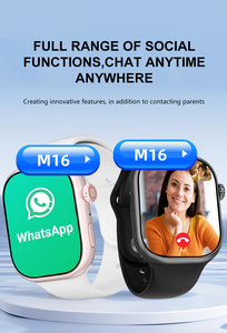 2025 새로운 4G 안드로이드 스마트 워치 M16 SiM 카드 시계 S9 시리즈 지원 WiFi 핫스팟 Tiktok 페이스 북 유튜브 4 + 64GB - Product Image 5