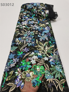 Đám Cưới Sequins Thêu Ren Vải Tulle Vải Sequin Lưới Ren - Product Image 5