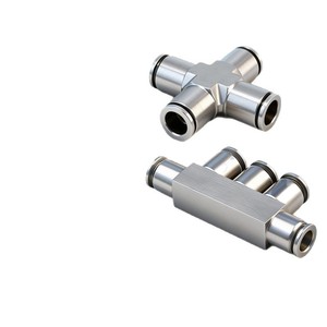 304 Stainless Steel Pneumatic <b>Quick</b> <b>Connector</b> Five Way High Pressure Corrosion Resistant - Product Image 2