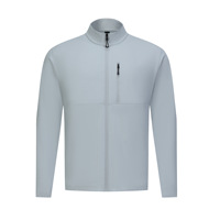 Veste bomber décontractée pour homme, col montant zippé, style varsity, biker, uni, softshell, polaire, haute qualité, vente en gros, manches longues