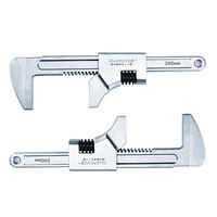 Clé à molette en acier inoxydable 304 de qualité industrielle personnalisable OEM finition chromée non magnétique Clé à molette anti-corrosion