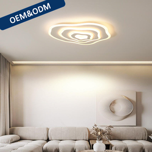 Lampada a Sospensione Moderna Bianca per Interni, Plafoniera LED Rotonda Stile Nordico a Forma di Nuvola con Controllo Interruttore AC 220V - Product Image 1