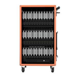 Armoire de recharge moderne pour ordinateurs portables et tablettes à 36 emplacements avec roulettes, idéale pour les espaces publics tels que les centres commerciaux et les hôtels - Product Image 3