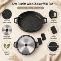 Poêle à frire en fonte personnalisée pour crêpes, plus légère, compatible induction, plaque de cuisson en aluminium moulé, pot en métal