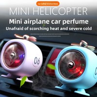 Diffuseur d'arômes créatif et stylé en plastique, mini avion, à clipser sur grille d'aération de voiture, avec ventilateur rotatif, accessoire de voiture rafraîchissant