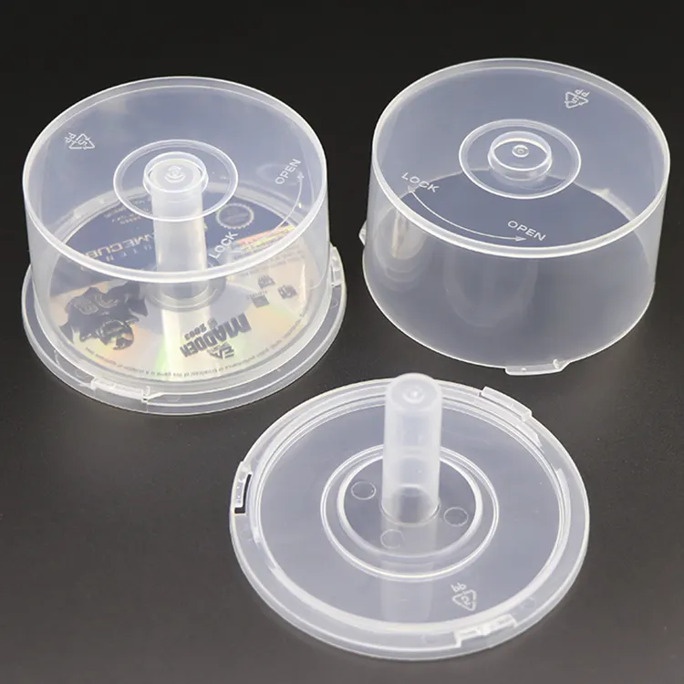 Фабричная пластиковая прозрачная оптовая цена, прозрачная упакованная коробка для компакт-дисков, Cd-дисков, коробка для хранения Cd-r от производителя