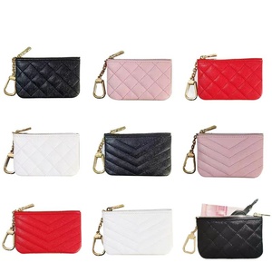 Người Phụ Nữ Thời Trang Argyle PU Da Nhỏ Ví Sang Trọng Thiết Kế Phong Cách Thẻ Đồng Xu Túi Chìa Khóa Mini Ví - Product Image 6