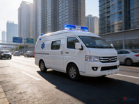 Camions d'ambulance certifiés avec équipement médical remis à neuf et fonctionnalités modernisées pour un transport d'urgence économique