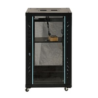 Armoire serveur réseau en acier 22U, rack de sol 19 pouces pour centre de données, personnalisable, en stock