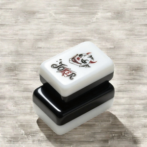 Tuiles de Mahjong Américaines Bleues et Blanches en Acrylique, Jeu pour 4 Joueurs, Portable et Durable pour le Divertissement à Domicile - Product Image 3