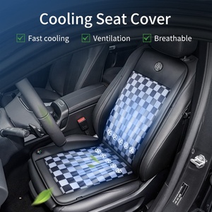 Funda de Asiento de Coche de Lujo con Diseño Tesselado Anjuny, con Ventilador de Refrigeración, para Sportage ES350, Ajuste Universal - Product Image 4