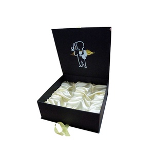 Wholesale Hot Stamping Cardboard Hair Bundles Packaging Box Hair Extension Wig Magnetic Gift Box With Ribbon For Wig Accessories