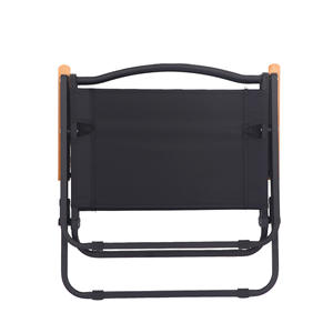 كرسي تخييم خفيف قابل للطي مقعد سفر مدمج كرسي خارجي قابل للطي بمقبض خشبي للمشي والنزهات - Product Image 4