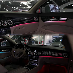 Éclairage d'ambiance intérieur SJC 64 couleurs pour <span class=keywords><strong>Mercedes</strong></span>-Benz <span class=keywords><strong>CLS</strong></span> W218 2012-2017, kit de ventilation, lumières LED pour voiture, décoration, mise à niveau - Product Image 2