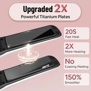 Plancha de Pelo Inalámbrica 2 en 1 SUNMAY <span class=keywords><strong>Voga</strong></span>, Mini Plancha de Titanio Recargable por USB, 5000 mAh, Calentamiento Rápido, 3 Niveles de Temperatura - Product Image 2