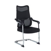 Chaise de bureau moderne et robuste au design épuré, avec structure en maille en fer, confortable pour usage professionnel.
