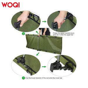 WOQI <span class=keywords><strong>Lit</strong></span> pliant portable Design moderne avec cadre en métal Compact Pratique pour les voyages en plein air Randonnée Alpinisme Camping - Product Image 5