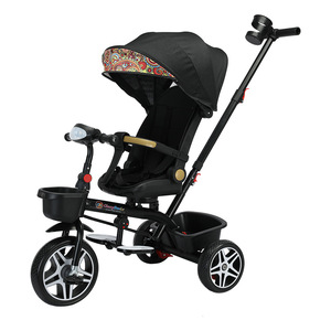 <span class=keywords><strong>Cochecito</strong></span> para bebé, triciclo para bebé, triciclo para niños, herramienta para caminar para niños, plegable y reclinable, bicicleta para sentarse - Product Image 2
