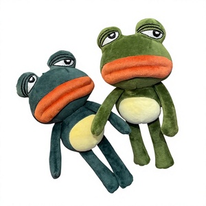 Portachiavi Peluche <span class=keywords><strong>Pepe</strong></span> il Rana a Gamba Lunga, Divertente Ornamento in Peluche a Forma di Rana con Bocca Grande, Accessorio per Borsa, Souvenir Quotidiano, Decorazione - Product Image 1