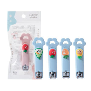 Cortauñas de dibujos animados LMLTOP con diseño de frutas, compacto, portátil y plegable para niños y adultos C0190 - Product Image 3