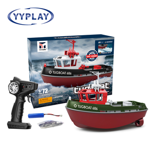 686 1/72 échelle RC <span class=keywords><strong>bateau</strong></span> enfants jouets 2.4Ghz 2CH télécommande remorqueur <span class=keywords><strong>bateau</strong></span> 8 <span class=keywords><strong>Km</strong></span>/<span class=keywords><strong>h</strong></span> eau électrique RC navire Ootdoor jouets adultes garçons cadeaux - Product Image 2