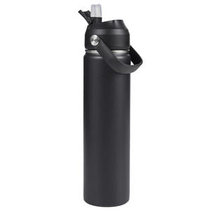 Bouteille d'eau isotherme en acier inoxydable de 24 oz, sans BPA, anti-fuite, pour boissons chaudes et froides 24h, randonnée, camping, voyage - Product Image 1