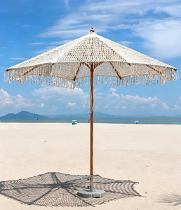 <span class=keywords><strong>Parapluie</strong></span> Hawaïen Pliable Premium Source Factory avec Pompons, Tige en Aluminium, Résistant à l'Eau, Léger, Anti-UV, pour Extérieur, Repas en Plein Air, Hôtel - Product Image 1