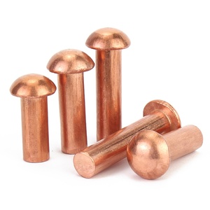 Vàng Siêu Đồng M2m2.5m3m4m5m6m8 Rắn Đinh Tán Thép Và Đồng Thau Với Phẳng Vòng Cap Gõ Loại Bán Vòng Đầu Đinh Tán - Product Image 3