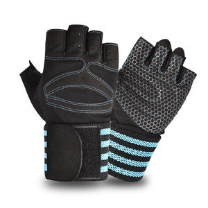 Gants de fitness demi-doigts antidérapants pour haltères, barres horizontales et musculation intensives - Product Image 3