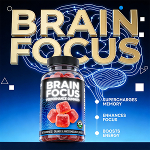 OEM <span class=keywords><strong>Brain</strong></span> Candy הוא תוסף תזונה גומי לאנרגיה המיקודיה למוח - Product Image 1