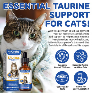 Worafy Marque Privée 60ml Complément de <span class=keywords><strong>Taurine</strong></span> et Acides Aminés Essentiels pour Chats – Soutien Quotidien à la Vitalité – Gouttes Liquides de <span class=keywords><strong>Taurine</strong></span> pour Chats - Product Image 5