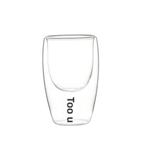 Mug à café isotherme à double paroi en verre borosilicate sans PFAS ni plomb, motif homme en pain d'épices 3D et sapin de Noël, écologique, pour les fêtes