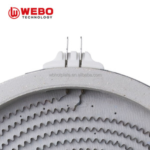 WEBO 2000W 200MM <span class=keywords><strong>Plaque</strong></span> chauffante en verre céramique à chauffage rapide, élément chauffant de remplacement à anneau unique en céramique 100-220V - Product Image 5
