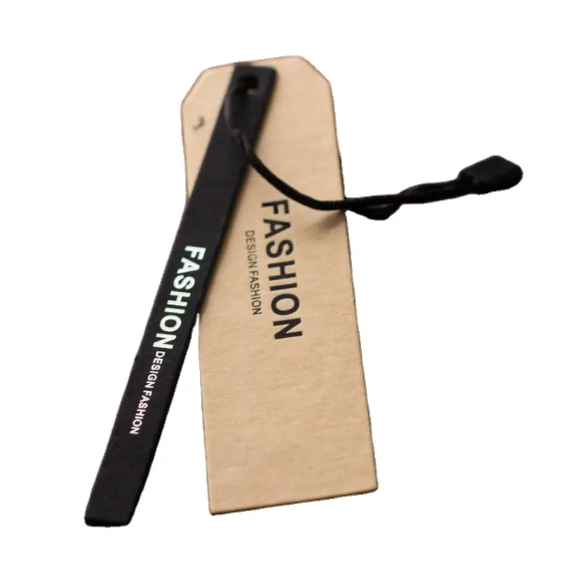 Custom brand logo hangtag specialty paper clothing hang tag