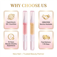 Huile pour cuticules en gros avec logo personnalisé et marque privée, parfum fruité, soin des ongles, anti-peaux mortes, stylo applicateur