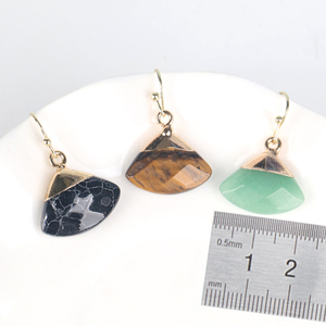 CHUSE Bijoux Artisanaux en Cristal Pierres de Guérison Boucles d'Oreilles Pendantes en Pierres Précieuses pour Femmes et Filles - Product Image 2