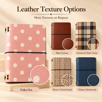 Carnet en cuir PU à pois, journal personnalisé, couverture à motifs, papeterie à marque privée, cadeaux de boutique en gros