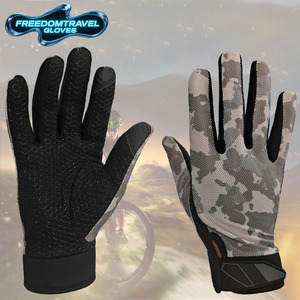 Usine anti-dérapant Gel Pad respirant RPET matériel gants de cyclisme pour VTT route sport OEM Service pour les cavaliers - Product Image 1