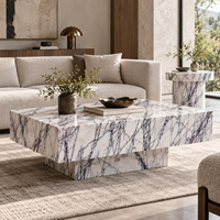 Dalle de marbre Milas Lilac, pierre blanche turque Milas Lilac pour revêtements muraux intérieurs et projets de villas de luxe
