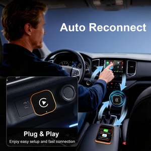 2026 <b>Wireless</b> CarPlay & Android Auto <b>Adapter</b> with USB Type-C WiFi 5.8GHz CE/FCC Certified Black Color 1 Year Warranty - Product Image 4