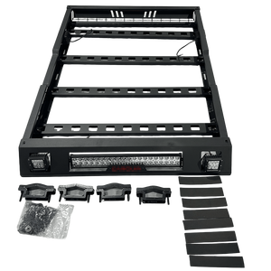 Canasta Portaequipajes Universal para Techo de <span class=keywords><strong>Camioneta</strong></span>, Compatible con Lc76 Lc80 Fj79 207-2021, Portaequipajes de Acero - Product Image 4