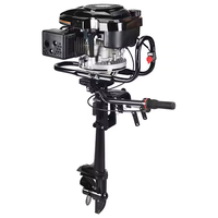 Loncin Nouveau 5HP 4 temps 1 cylindre moteur hors-bord Reed Valve essence carburant avec démarrage électrique pour l'utilisation du bateau