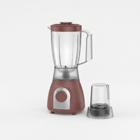 Blender de table électrique de luxe 350W, 4 lames, 2 vitesses, pot en plastique de 1,5L, broyage total pour usage domestique en cuisine