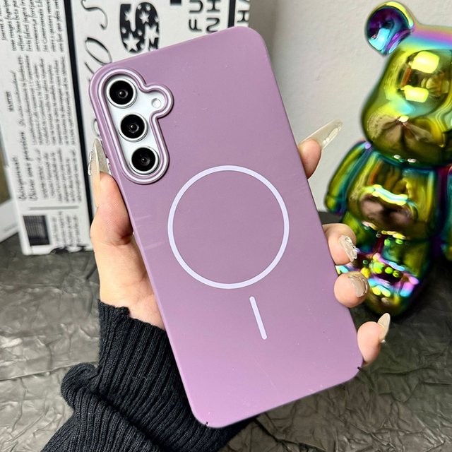 MOQ 500 Plastic Mix Colors Magnetic Phone case for Samsung A07 A06 A17 A16 S26 Ultra S25 S24 camera bumper protector phone Cover