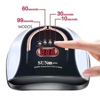Lampe UV LED Séchoir à Ongles Portable 256W, Professionnelle pour Vernis Semi-Permanent, Séchage Rapide, Idéale pour Salon et Usage Domestique