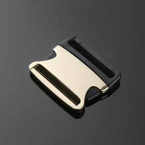 Hebilla de Liberación Lateral de Aleación de Zinc Plateada para Bolsos, Hebillas Metálicas Duraderas - Product Image 1